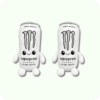 White Monster Plush 2PCS