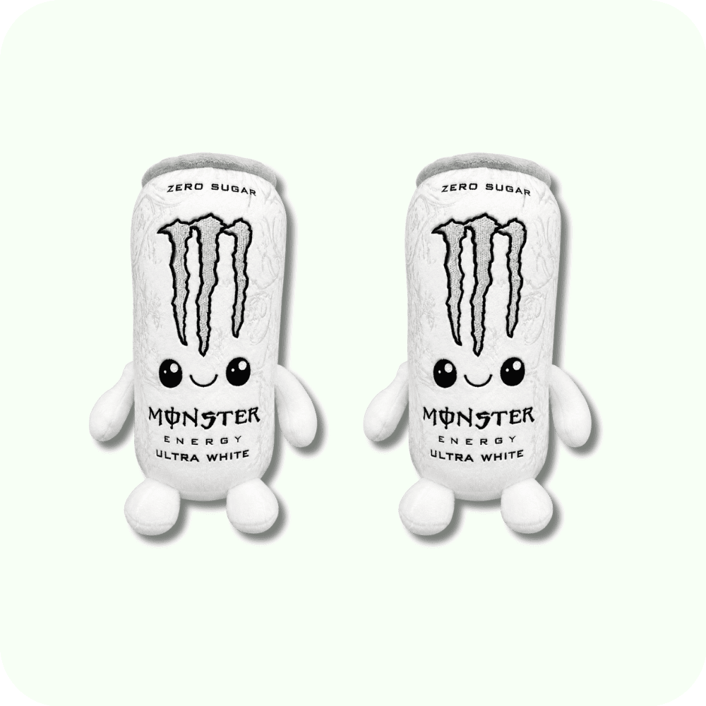 White Monster Plush 2PCS White Monster Plush 2PCS