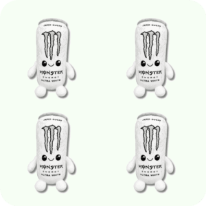 White Monster Plush 4PCS