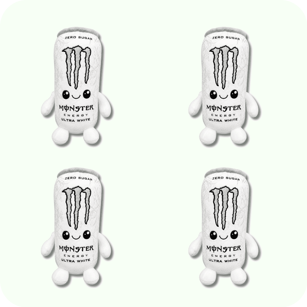 White Monster Plush 4PCS White Monster Plush 4PCS